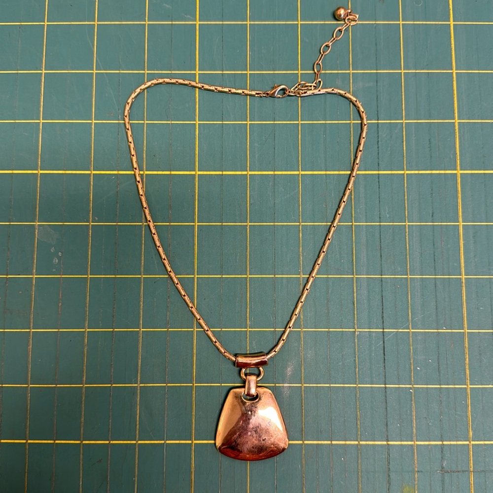 Vintage brass necklace